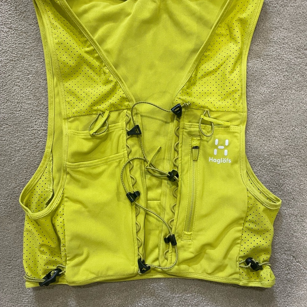 Haglöfs Yellow Running Vest with Pockets